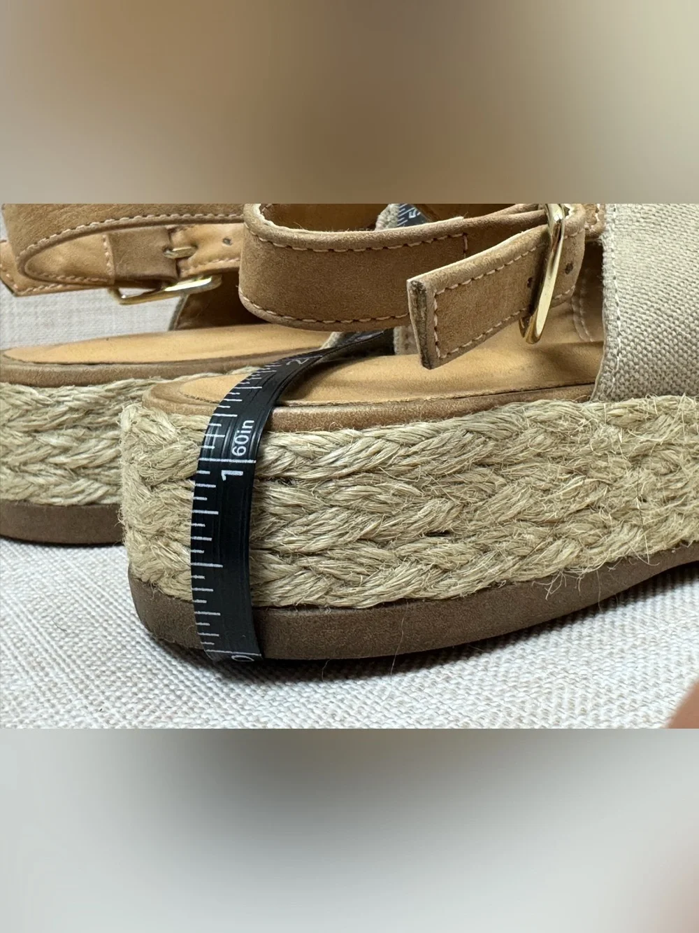 Ferrucci canvas lace-up open-toe platform espadrilles